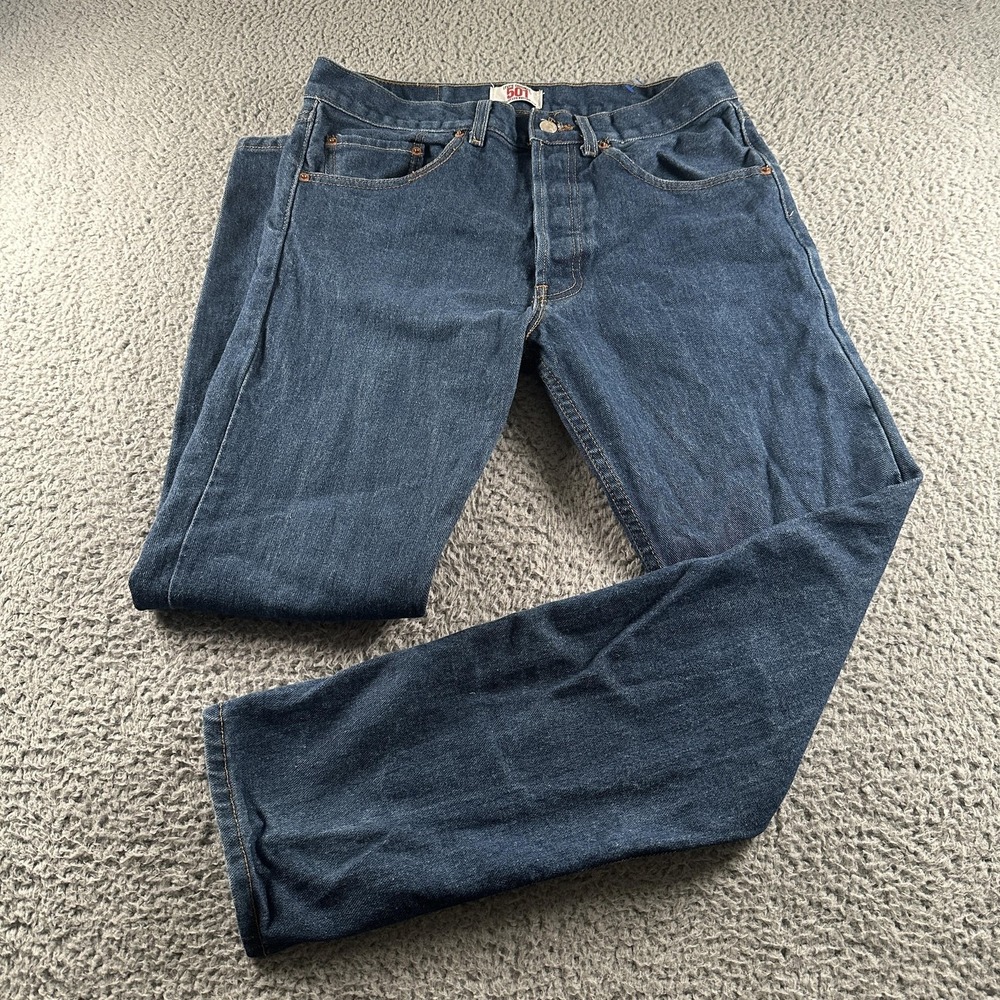 Vtg Levis‎ 501 Jeans Mens 30x30 Blue Straight 90's Made In USA Medium Wash